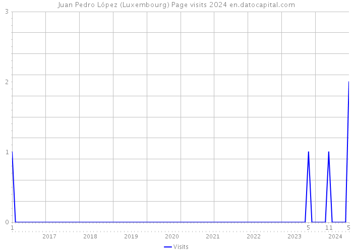 Juan Pedro López (Luxembourg) Page visits 2024 