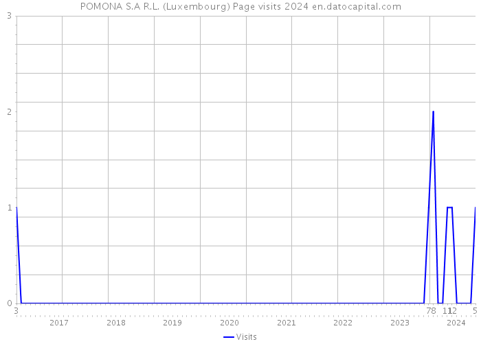 POMONA S.A R.L. (Luxembourg) Page visits 2024 