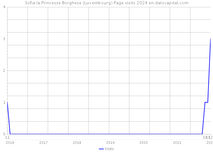 Sofia la Princesse Borghese (Luxembourg) Page visits 2024 