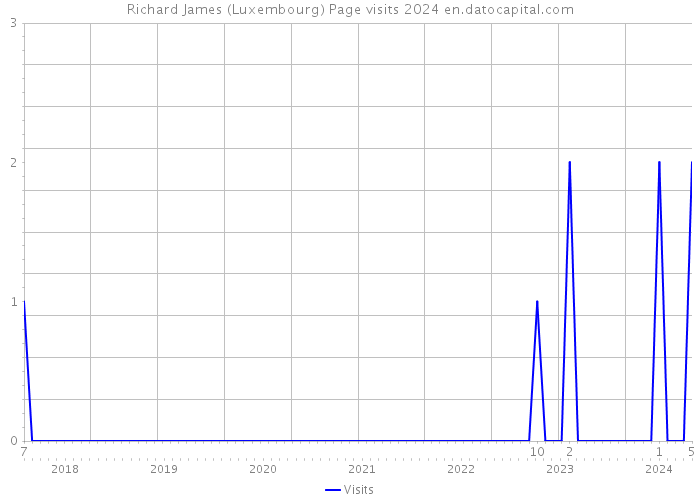 Richard James (Luxembourg) Page visits 2024 