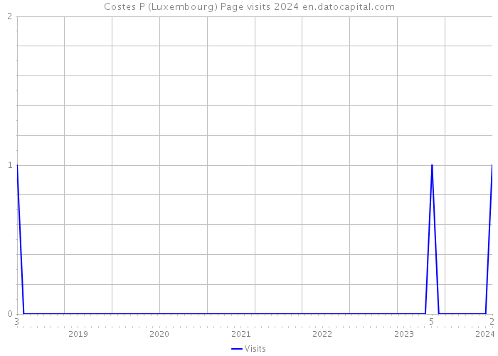 Costes P (Luxembourg) Page visits 2024 