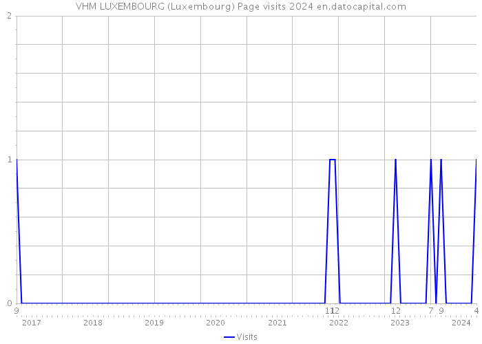 VHM LUXEMBOURG (Luxembourg) Page visits 2024 