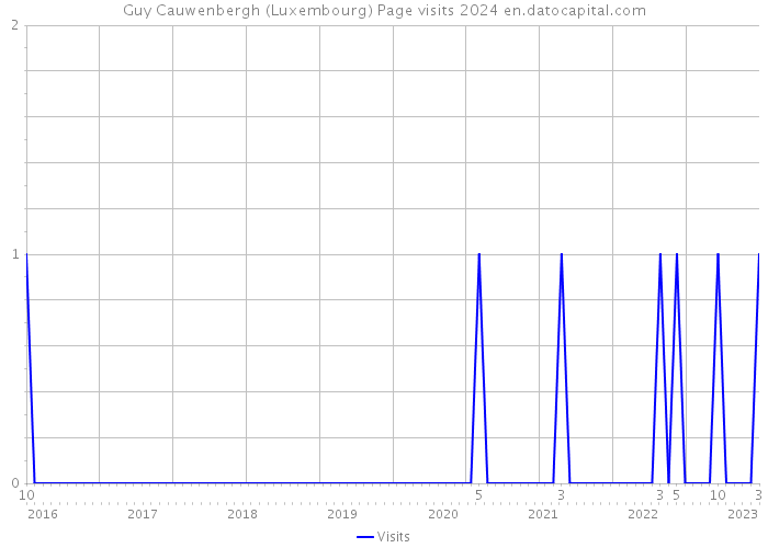Guy Cauwenbergh (Luxembourg) Page visits 2024 