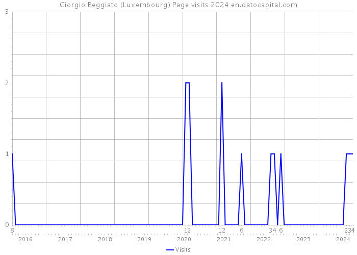 Giorgio Beggiato (Luxembourg) Page visits 2024 