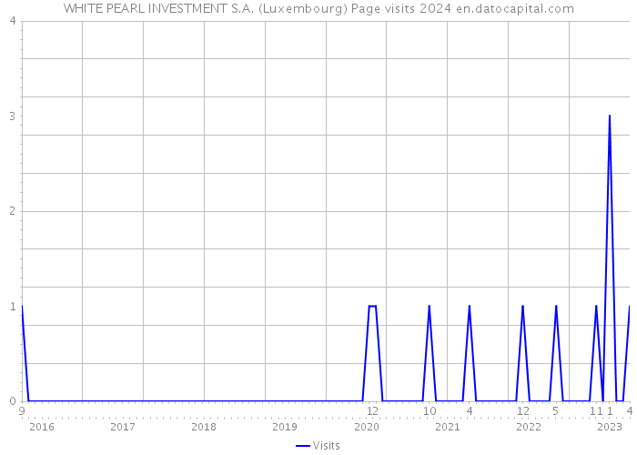 WHITE PEARL INVESTMENT S.A. (Luxembourg) Page visits 2024 