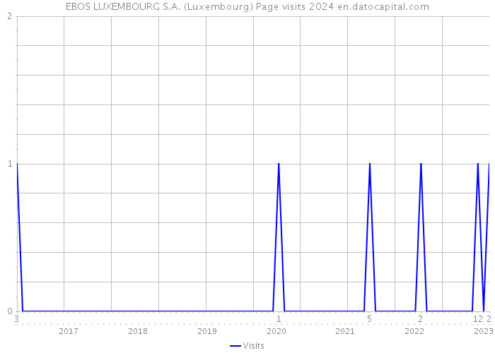 EBOS LUXEMBOURG S.A. (Luxembourg) Page visits 2024 