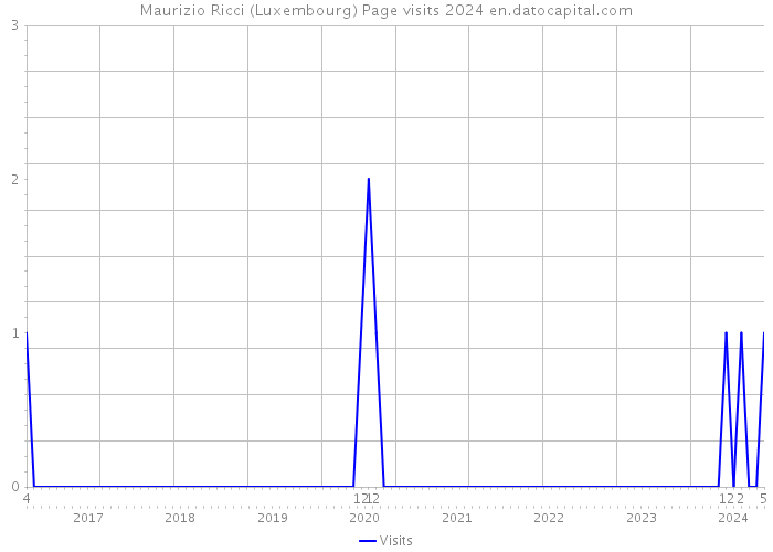 Maurizio Ricci (Luxembourg) Page visits 2024 