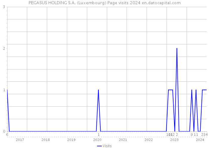 PEGASUS HOLDING S.A. (Luxembourg) Page visits 2024 