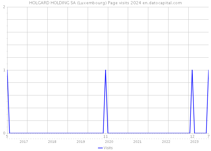 HOLGARD HOLDING SA (Luxembourg) Page visits 2024 
