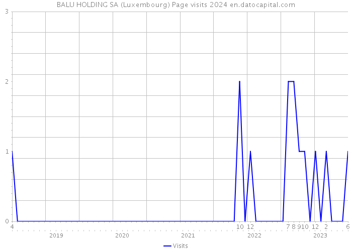 BALU HOLDING SA (Luxembourg) Page visits 2024 