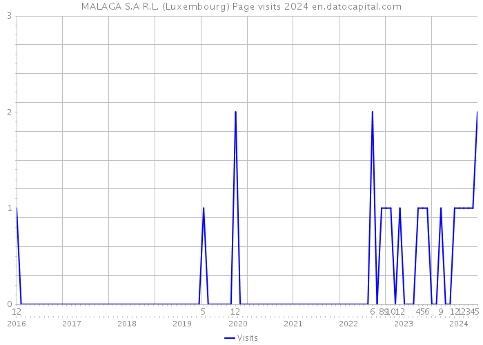MALAGA S.A R.L. (Luxembourg) Page visits 2024 