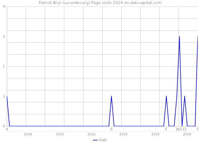 Patrick Brys (Luxembourg) Page visits 2024 