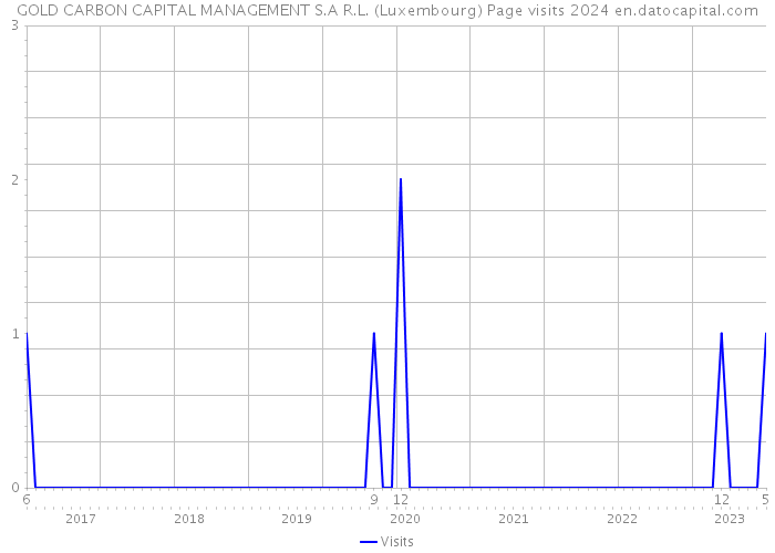 GOLD CARBON CAPITAL MANAGEMENT S.A R.L. (Luxembourg) Page visits 2024 