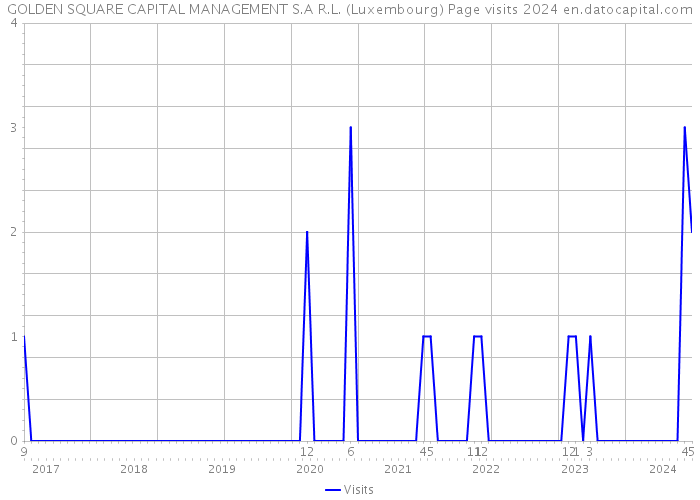 GOLDEN SQUARE CAPITAL MANAGEMENT S.A R.L. (Luxembourg) Page visits 2024 