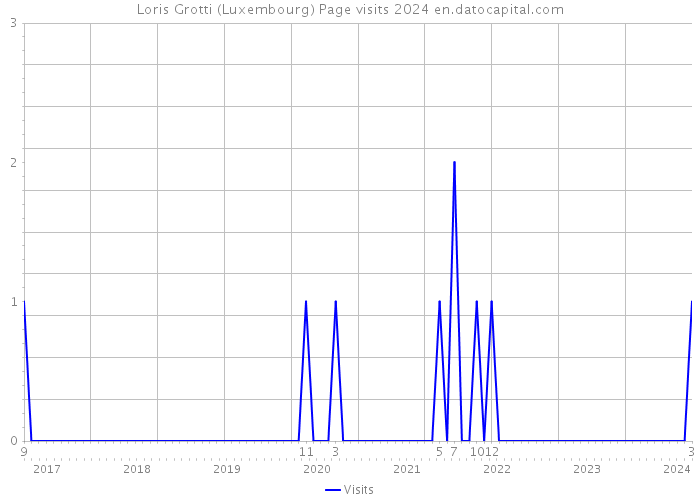 Loris Grotti (Luxembourg) Page visits 2024 