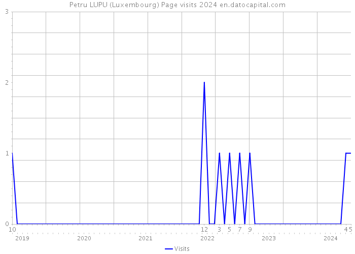 Petru LUPU (Luxembourg) Page visits 2024 