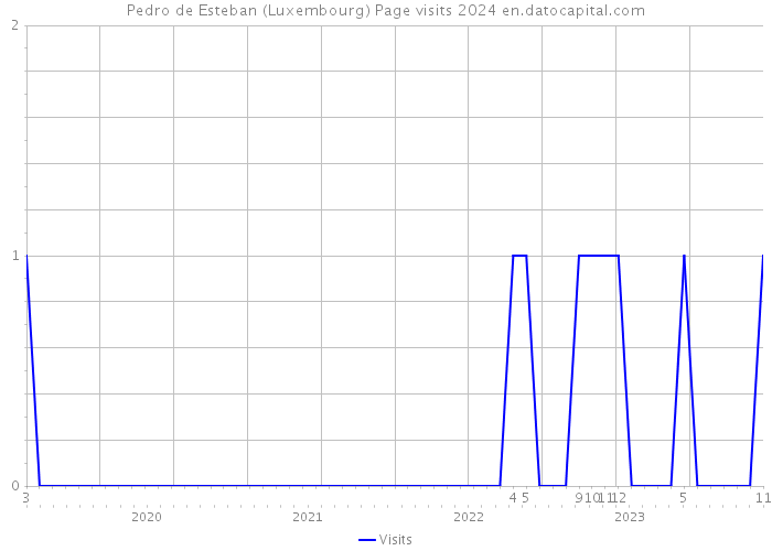 Pedro de Esteban (Luxembourg) Page visits 2024 