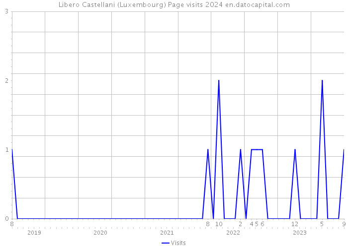 Libero Castellani (Luxembourg) Page visits 2024 