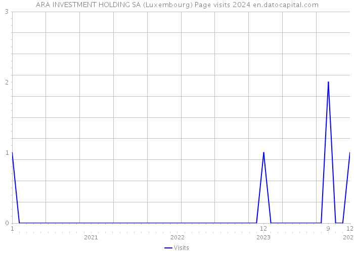 ARA INVESTMENT HOLDING SA (Luxembourg) Page visits 2024 