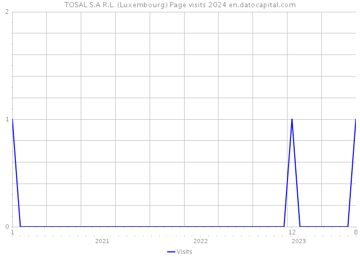 TOSAL S.A R.L. (Luxembourg) Page visits 2024 