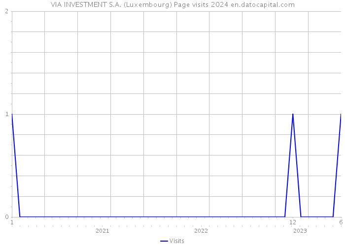 VIA INVESTMENT S.A. (Luxembourg) Page visits 2024 