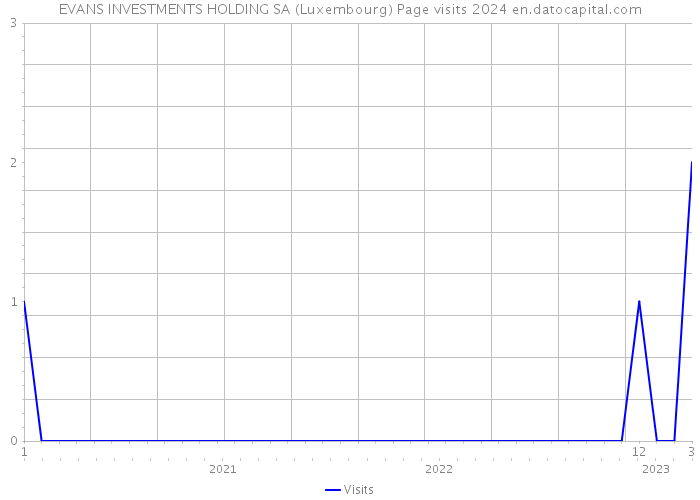 EVANS INVESTMENTS HOLDING SA (Luxembourg) Page visits 2024 