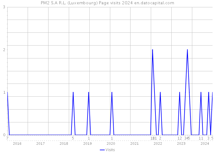 PM2 S.A R.L. (Luxembourg) Page visits 2024 