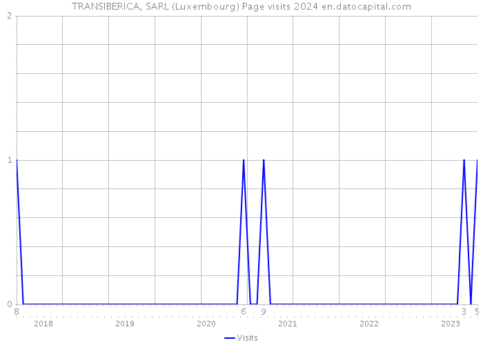 TRANSIBERICA, SARL (Luxembourg) Page visits 2024 