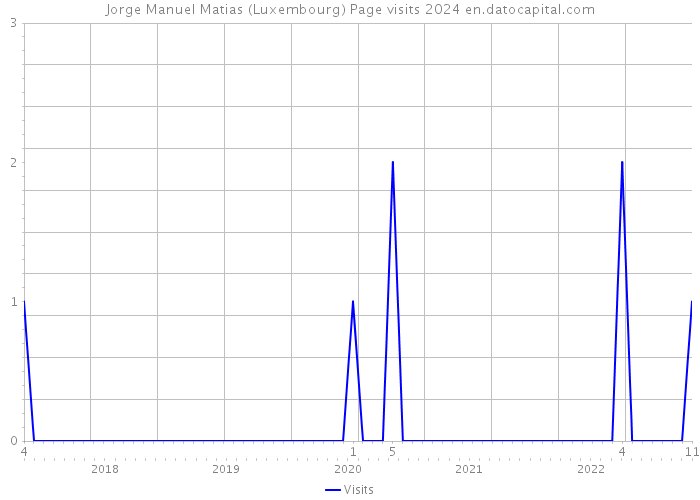 Jorge Manuel Matias (Luxembourg) Page visits 2024 