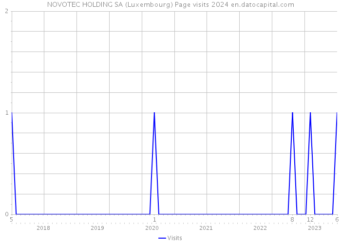 NOVOTEC HOLDING SA (Luxembourg) Page visits 2024 
