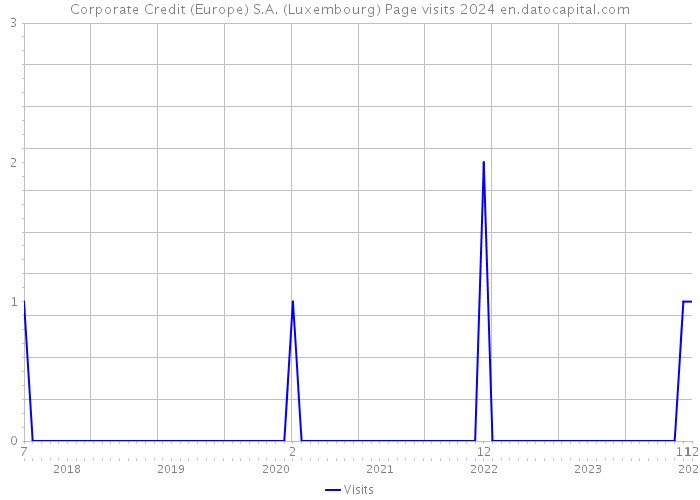 Corporate Credit (Europe) S.A. (Luxembourg) Page visits 2024 