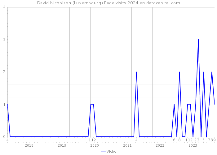 David Nicholson (Luxembourg) Page visits 2024 