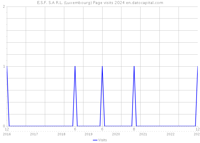 E.S.F. S.A R.L. (Luxembourg) Page visits 2024 