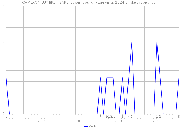 CAMERON LUX BRL II SARL (Luxembourg) Page visits 2024 