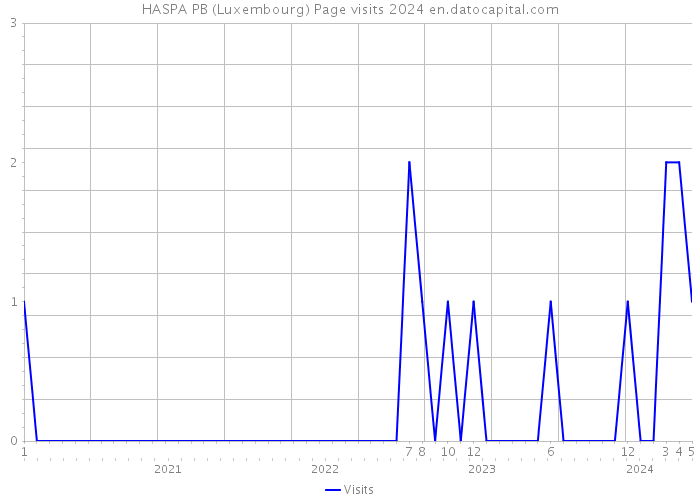 HASPA PB (Luxembourg) Page visits 2024 