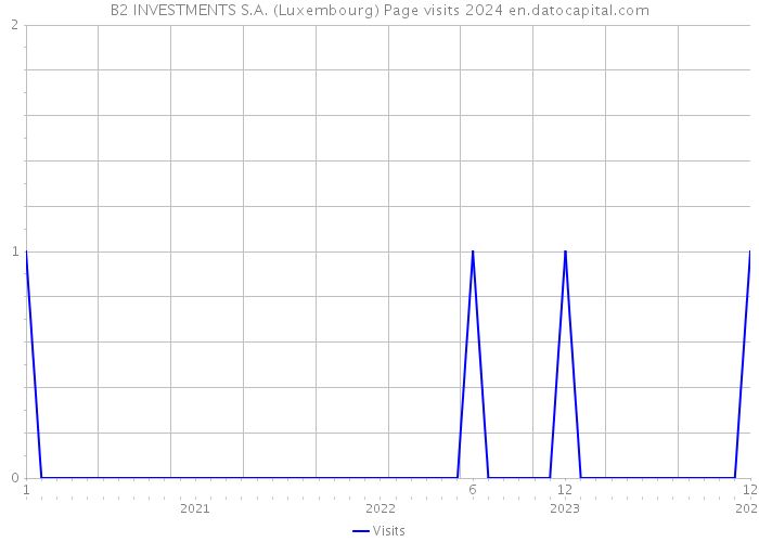 B2 INVESTMENTS S.A. (Luxembourg) Page visits 2024 