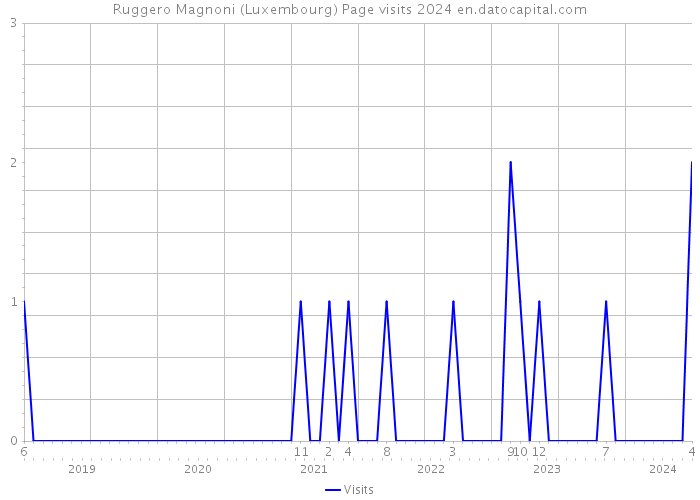 Ruggero Magnoni (Luxembourg) Page visits 2024 