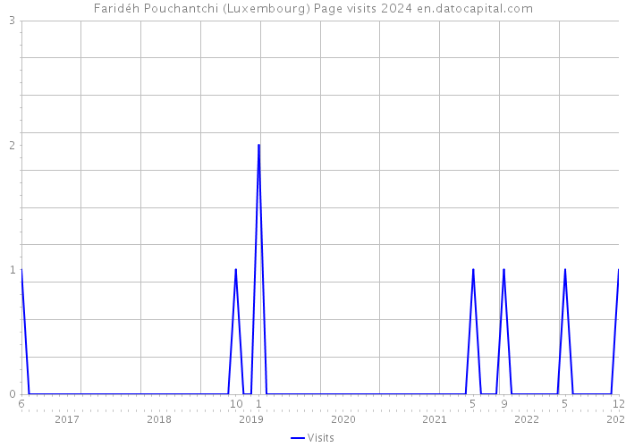 Faridéh Pouchantchi (Luxembourg) Page visits 2024 