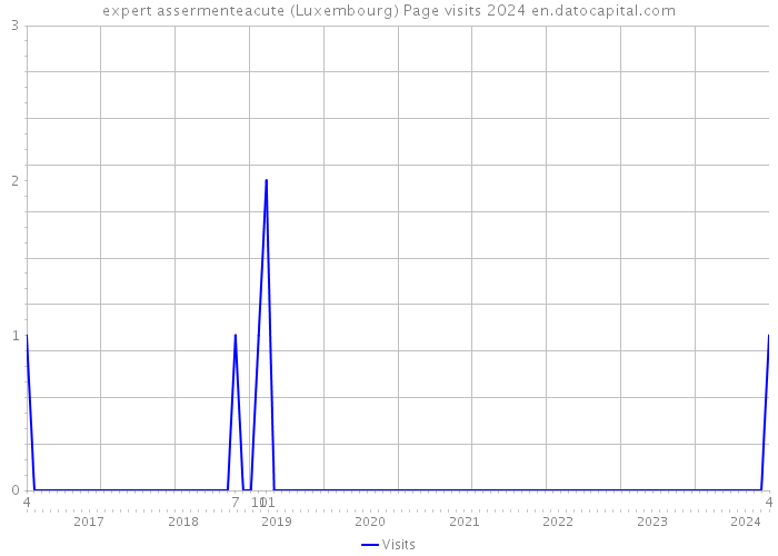 expert assermenteacute (Luxembourg) Page visits 2024 