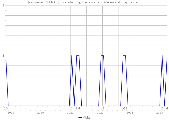 Jaswinder OBERAI (Luxembourg) Page visits 2024 