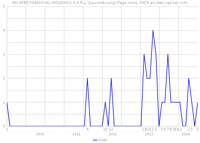 MCAFEE FINANCIAL HOLDINGS S.A R.L. (Luxembourg) Page visits 2024 