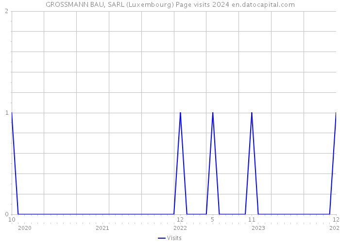 GROSSMANN BAU, SARL (Luxembourg) Page visits 2024 