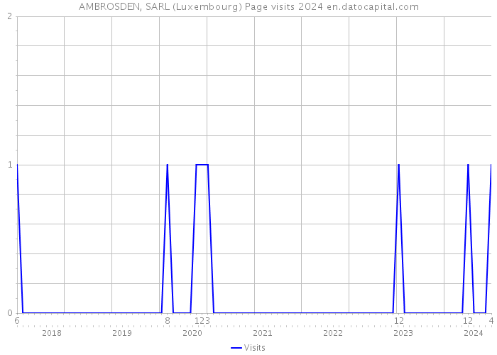 AMBROSDEN, SARL (Luxembourg) Page visits 2024 