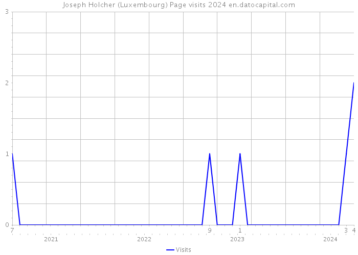 Joseph Holcher (Luxembourg) Page visits 2024 