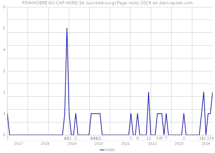FINANCIERE DU CAP NORD SA (Luxembourg) Page visits 2024 