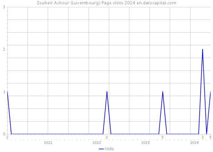 Zouheir Achour (Luxembourg) Page visits 2024 