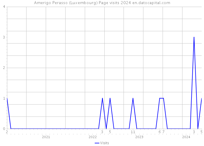Amerigo Perasso (Luxembourg) Page visits 2024 