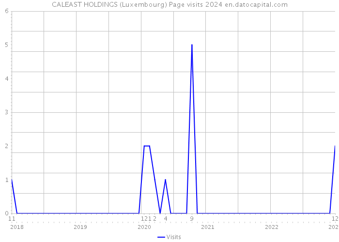 CALEAST HOLDINGS (Luxembourg) Page visits 2024 