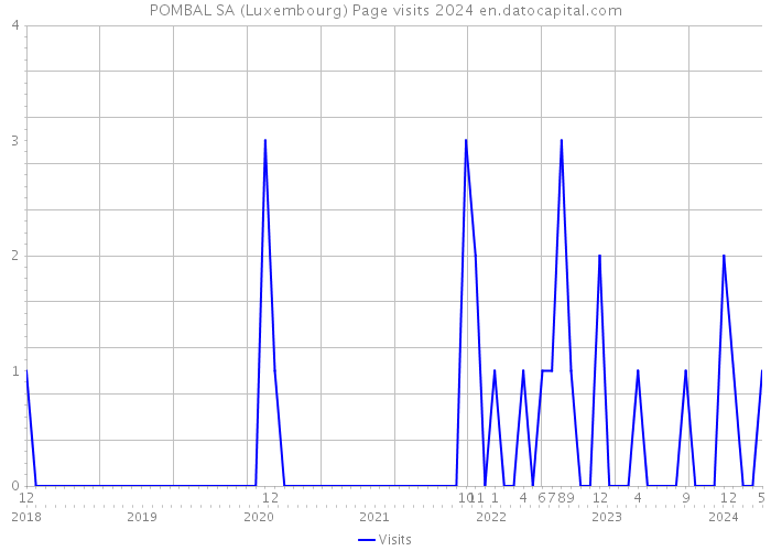 POMBAL SA (Luxembourg) Page visits 2024 