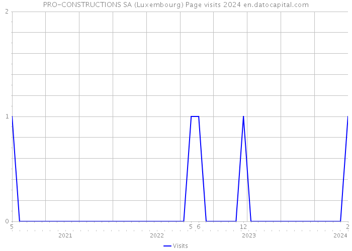 PRO-CONSTRUCTIONS SA (Luxembourg) Page visits 2024 